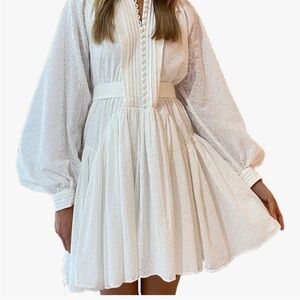 Elegant White Lace Dress